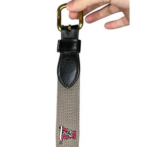 Eagle Belts Canvas Belt Embroidered Univ of Alabama Logo and Brass Buckle 40